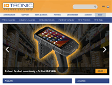Tablet Screenshot of idtronic-rfid.com